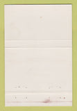 Matchbook Cover - Verenigde Provincien Ocean Brussels Belgium 40 Strike