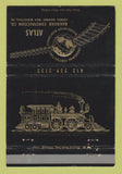 Matchbook Cover Atlas Railroad Construction West Bentleyville PA WEAR 40 Strike