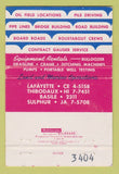 Matchbook Cover - Central Excavation Lafayette LA 40 Strike