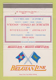 Matchbook Cover - Belgian Lines Cruise? Cargo? WEAR 40 Strike