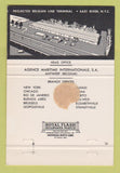 Matchbook Cover - Belgian Lines Cruise? Cargo? WEAR 40 Strike