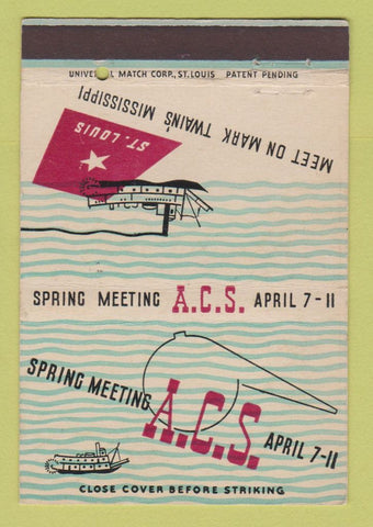 Matchbook Cover - Spring Meetings ACS St Jouis MO cargo shipping 40 Strike