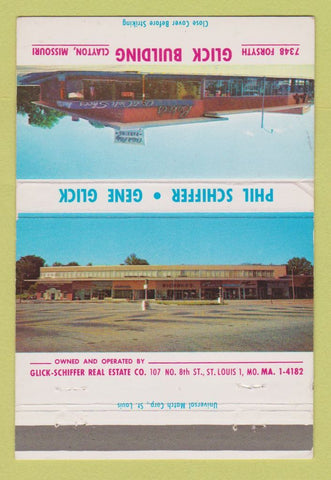 Matchbook Cover - Click Schiffer Real Estate St Louis MO WEAR 40 Strike