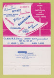 Matchbook Cover - Click Schiffer Real Estate St Louis MO WEAR 40 Strike