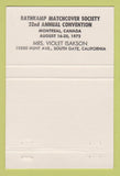 Matchbook Cover - RMS Queen Mary Long Beach CA #6 1972 40 Strike