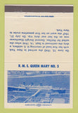 Matchbook Cover - RMS Queen Mary Long Beach CA #5 1972 40 Strike