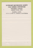 Matchbook Cover - RMS Queen Mary Long Beach CA #5 1972 40 Strike