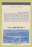 Matchbook Cover - RMS Queen Mary Long Beach CA #2 1972 40 Strike