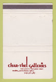 Matchbook Cover - Char Thel Galleries Reading PA WEAR 40 Strike