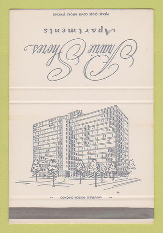 Matchbook Cover - Prairie Shores Apartments Chicago? SAMPLE 40 Strike