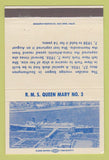 Matchbook Cover - RMS Queen Mary Long Beach CA #3 1972 40 Strike