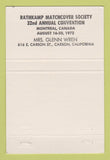 Matchbook Cover - RMS Queen Mary Long Beach CA #1 1972 40 Strike