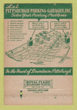 Matchbook Cover - Pittsburgh Parking Garages Pittsburgh PA 40 Strike