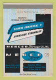 Matchbook Cover - Mercer Storage New York City 40 Strike