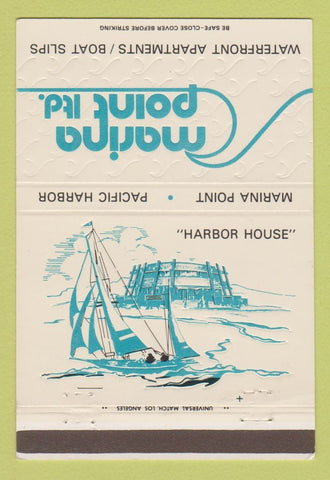 Matchbook Cover - Marina Point Apartments Marina Del Rey CA 40 Strike
