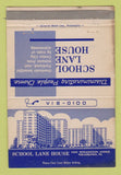 Matchbook Cover - School Lane House Philadelphia PA WEAR 40 Strike