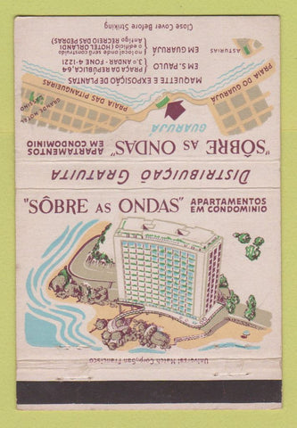 Matchbook Cover - Sobre as Ondas Apartments Sao Paulo Brazil 40 Strike