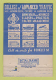 Matchbook Cover - College of Advanced Traffic Chicago IL WORN 40 Strike
