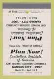 Matchbook Cover - Controllers Institute of America Kansas City MO 1957 40 Stick