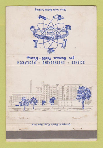 Matchbook Cover - Polytechnic Institute of Brooklyn NY WEAR 40 Strike