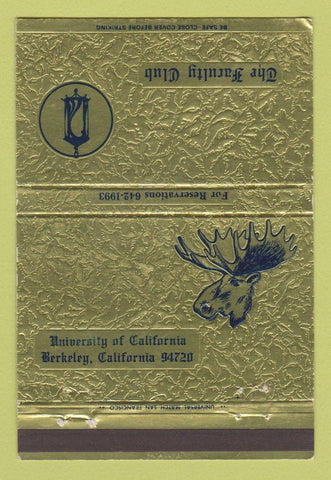 Matchbook Cover - Faculty Club University of California Berkeley CA 40 Strike