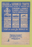 Matchbook Cover - College of Advanced Traffic Chicago IL WORN 40 Strike