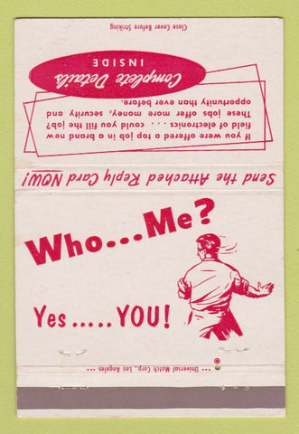Matchbook Cover - RTS Training Center Los Angeles CA 40 Strike
