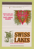 Matchbook Cover - Swiss Lakes Rising Sun Patriot IN 40 Strike