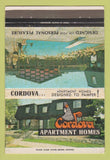 Matchbook Cover - Cordova Apartment Homes  St Louis? 40 Strike