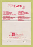 Matchbook Cover - PSA Hotels Long Beach San Diego Los Angeles CA WEAR 40 Strike