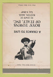 Matchbook Cover - Boys' Towns of Italy Boston MA WORN 40 Strike
