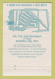 Matchbook Cover - Marina Point Apartments Marina Del Rey CA 40 Strike