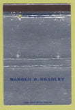 Matchbook Cover - Harold S Bradley Town and Country Homes  40 Strike