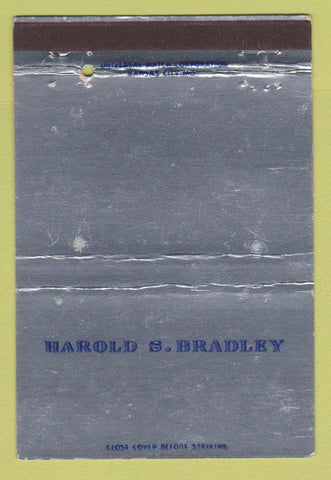 Matchbook Cover - Harold S Bradley Town and Country Homes  40 Strike