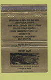 Matchbook Cover - Merry Lake Pioneer OH #2 40 Strike