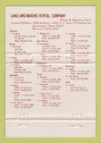Matchbook Cover Land & Marine Rental Fishing Tools San Antonio TX WEAR 40 Strike