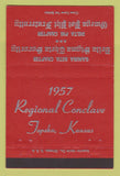 Matchbook Cover - Gamma Beta Delta Phi Fraternity Topeka KS 1957 40 Strike