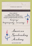 Matchbook Cover - American Speedreading Academy Dallas TX 40 Strike