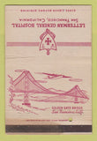 Matchbook Cover Letterman General Hospital San Francisco CA 1943 WORN 40 Strike