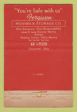 Matchbook Cover - Ferguson Moving Storage Cincinnati OH 40 Stick