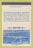 Matchbook Cover - RMS Queen Mary Long Beach CA #7 1972 40 Strike