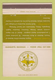 Matchbook Cover - Northern Michigan University Marquette MI 40 Strike