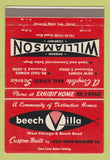 Matchbook Cover - Beech Villa Louis Home Builders Detroit MI 40 Strike