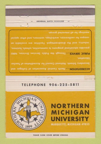 Matchbook Cover - Northern Michigan University Marquette MI WEAR 40 Strike