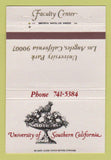 Matchbook Cover - University of Southern California Los Angeles  40 Strike
