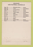 Matchbook Cover - University of Houston TX Book Store Cougars WEAR 40 Strike
