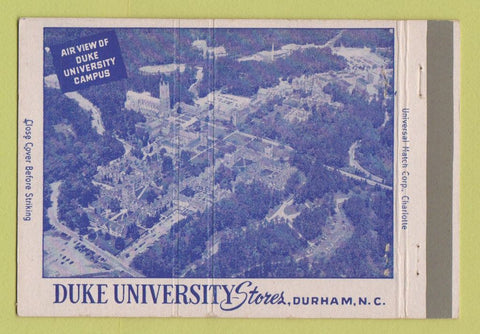 Matchbook Cover - Duke University Stores Durham NC WEAR 40 Strike