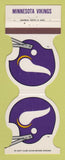 Matchbook Cover - Minnesota Vikings Football Northfield Hilton Troy MI 1983
