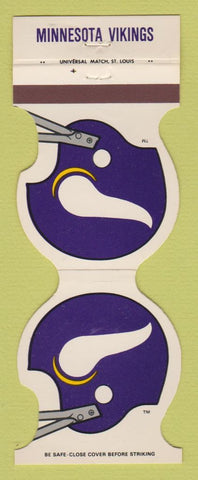 Matchbook Cover - Minnesota Vikings Football Federal Savings Grand Rapids MN 198
