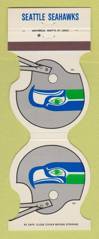 Matchbook Cover - Seattle Seahawks Football Postal Credit Union WA 1982 WEAR
